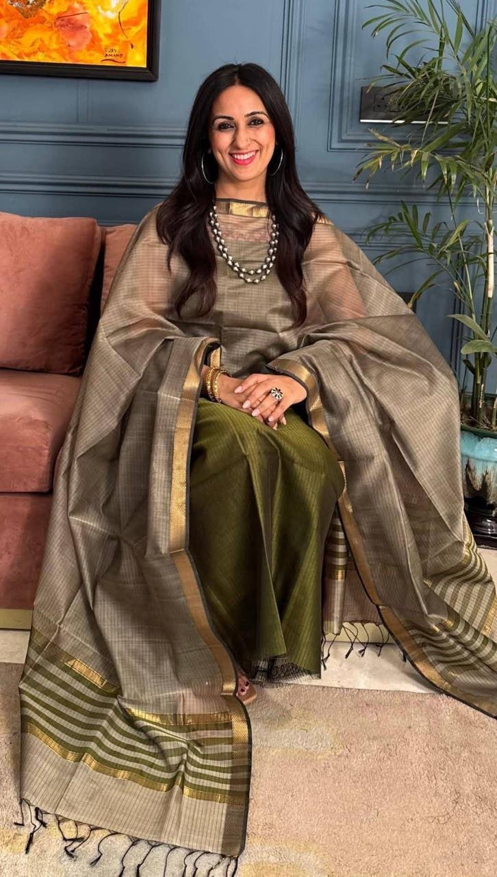 Maheshwari Chanderi silk2 Maheshwari Chanderi silk suits - Image 1