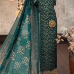 Maheshwari digital printed kurta & dupatta with zari