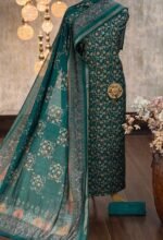 Maheshwari digital printed kurta & dupatta with zari - Image 4