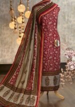 Maheshwari digital printed kurta & dupatta with zari - Image 5