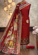 Maheshwari digital printed kurta & dupatta