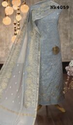 Mal chanderi kurta & dupatta