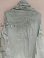 Mal  cotton with neck and ghera Resham work - Image 2