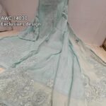 Mal  cotton with neck and ghera Resham work