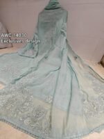 Mal  cotton with neck and ghera Resham work