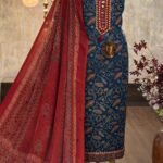 Mushru silk kurta & dupatta