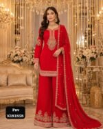Pure Chinon Silk Designer Suit