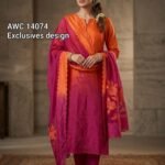 Pure Mal cotton Unstitched  top