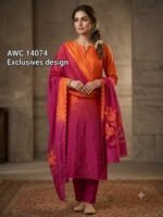 Pure Mal cotton Unstitched  top