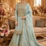 Pure Shimmer Silk Designer Suit