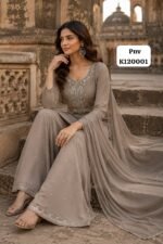 Pure silk top with very heavy hand work