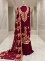 Kashmiri rayon aari work suit - Image 3