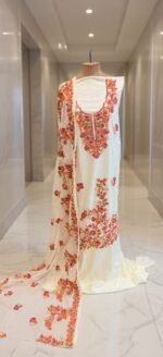 Kashmiri rayon aari work suit - Image 4