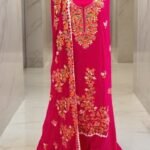 Kashmiri rayon aari work suit