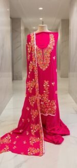 Kashmiri rayon aari work suit - Image 5