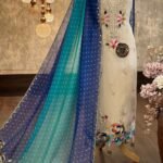 Shimmer tissue Banarasi suit