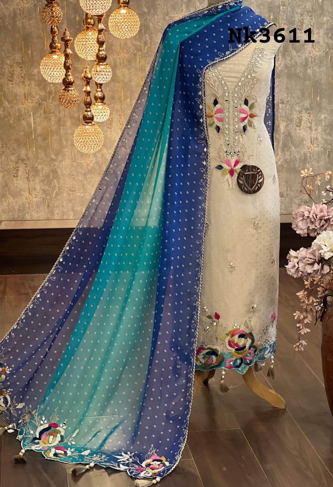Shimmer tissue Banarasi Shimmer tissue Banarasi suit - Image 1