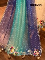Shimmer tissue Banarasi suit - Image 3