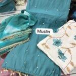 Top Fabric muslin work suit