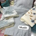 Top Fabric muslin work suit