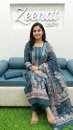 Top Linen unstitched with beautiful digital print
