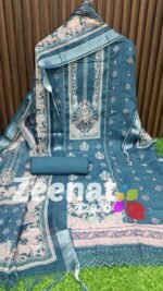 Top Linen unstitched with beautiful digital print - Image 2