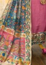 Tussar silk kurta with Kalamkari border - Image 2