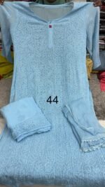 Viscose georgette kurta and palazzo set