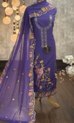 Mal chanderi embroidered kurta
