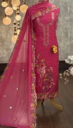 Mal chanderi embroidered kurta