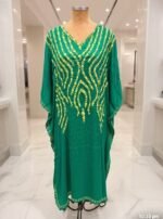 Kashmiri crepe kaftan - Image 4