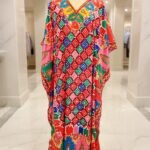 Kashmiri crepe kaftan