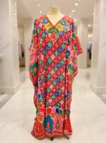 Kashmiri crepe kaftan