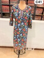 Kashmiri Georgette Kurti