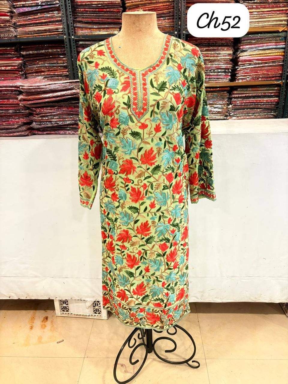 georgette-kurti3 Kashmiri Georgette Kurti - Image 1