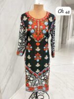 Kashmiri aari georgette Kurti - Image 4