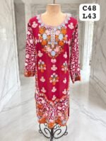 Kashmiri aari georgette Kurti