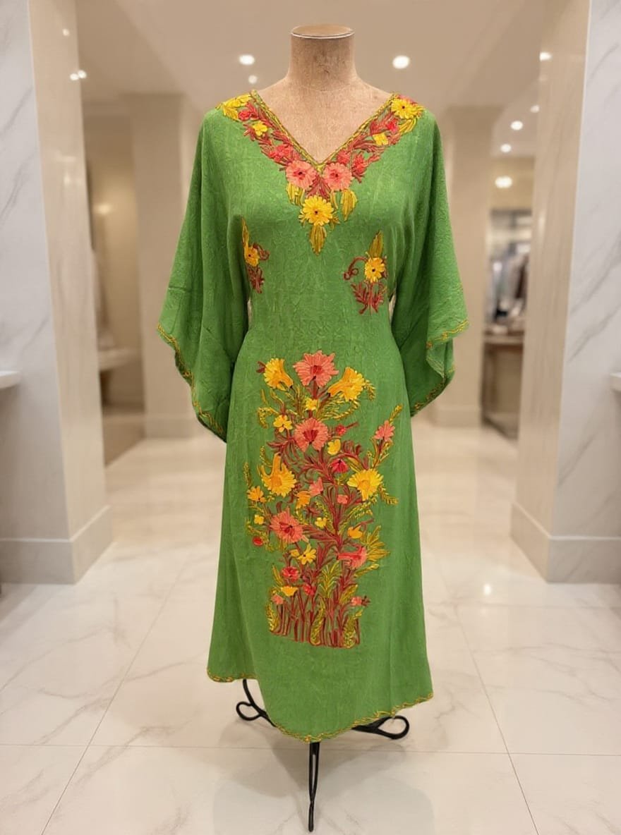 long kashmiri kaftan in beautiful colors3 Kashmiri kaftan in beautiful colors - Image 1