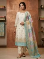 Mul cotton silk Suit