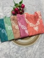 pure chanderi fabric kurti - Image 2