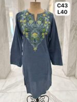 Pure cotton long kurti