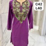 Pure cotton long kurti