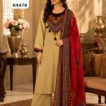 Cotton top with pant and dupatta
