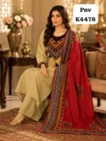 Cotton top with pant and dupatta - Image 2