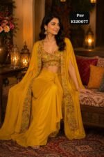 Pure silk crop top with beautiful embroidery