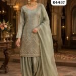 Shimmer silk suit