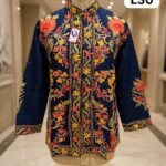 Kashmiri short silk coat