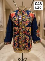 Kashmiri short silk coat