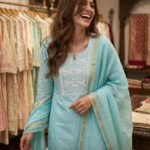 Pure soft mul chanderi suit