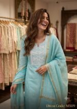 Pure soft mul chanderi suit